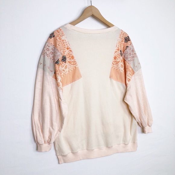 Free People small alabaster combo feelin it peach patch top - Picture 4 of 13